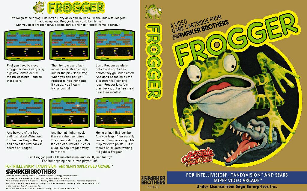 Frogger - Intellivision (Parker Brothers) video game collectible - Main Image 2