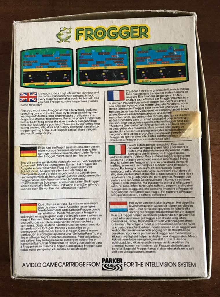 Frogger - Intellivision video game collectible - Main Image 2