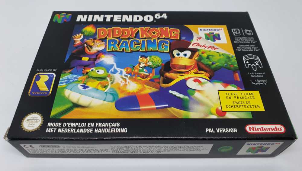 Diddy Kong Racing (Cart Only) - Nintendo 64 (N64) (Rare - 1-4 Players) video game collectible [Barcode 045496870232] - Main Image 4