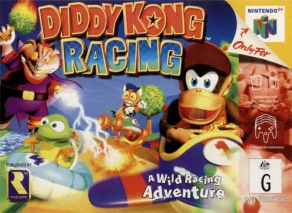 Diddy Kong Racing  - Nintendo 64 (N64) video game collectible - Main Image 4