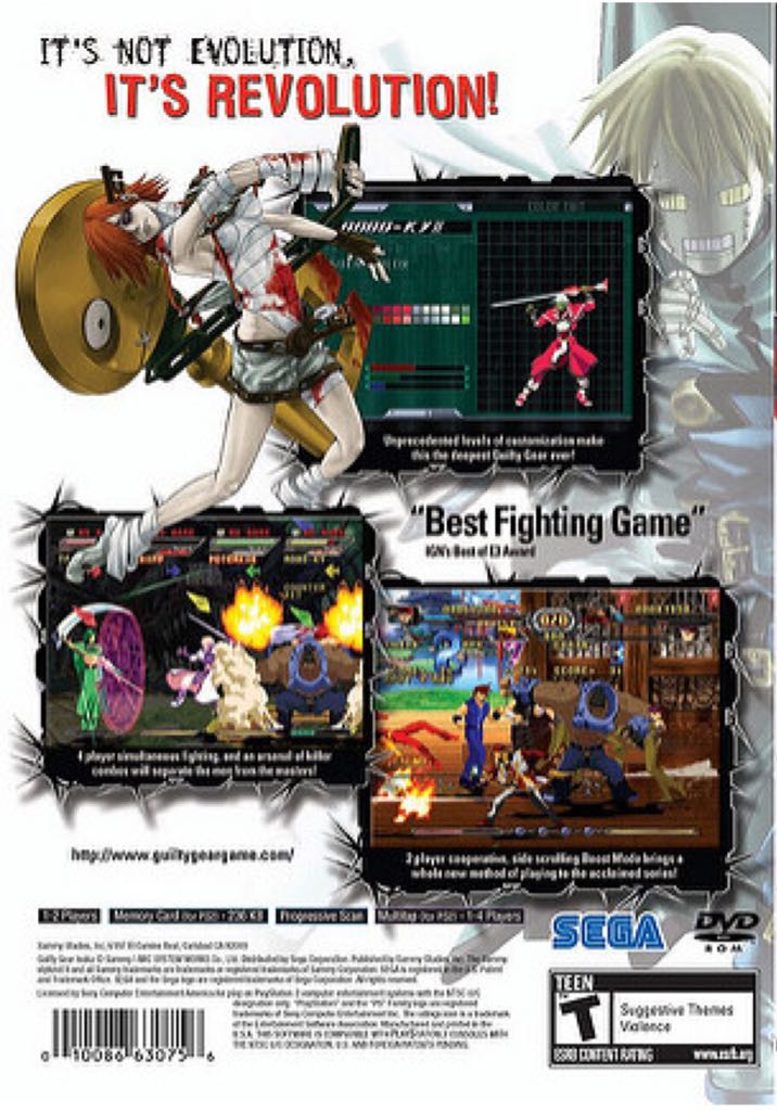 Guilty Gear: Isuka - Sony PlayStation 2 (PS2) (505 Game Street - 1-2) video game collectible [Barcode 010086630756] - Main Image 2