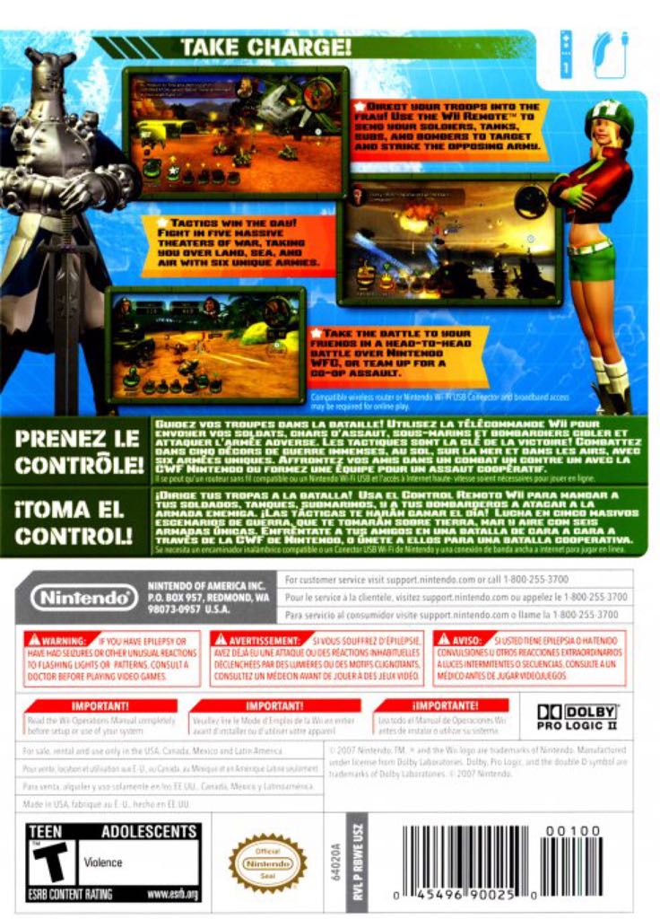 Battalion Wars II - Nintendo Wii video game collectible [Barcode 045496364083] - Main Image 2