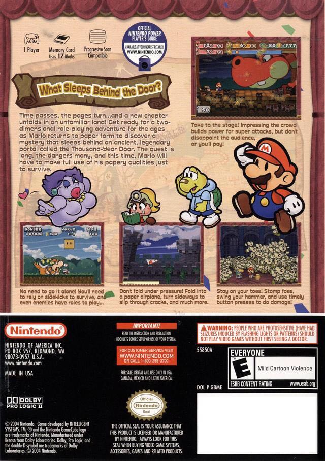 Paper Mario: The Thousand Year Door - Nintendo GameCube (Nintendo - 1) video game collectible - Main Image 2