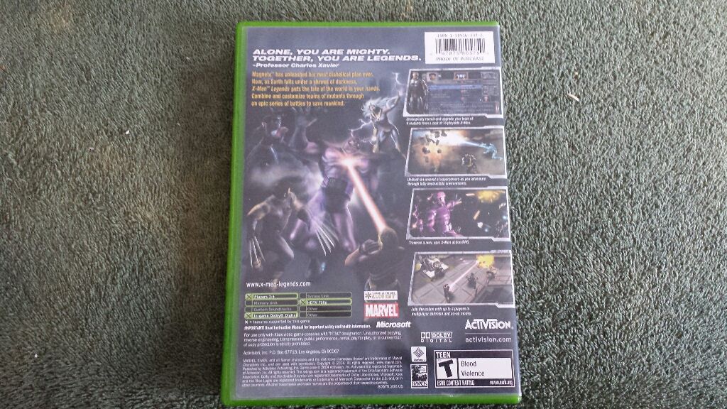 X-Men Legends - Microsoft Xbox (Activision) video game collectible - Main Image 2