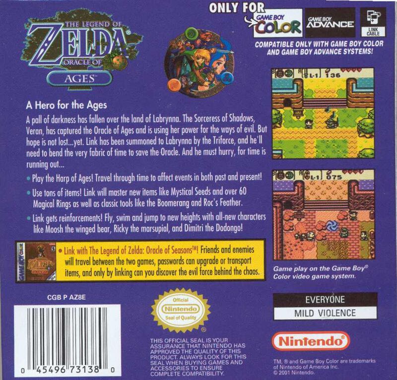 The Legend of Zelda: Oracle of Ages - Nintendo 3DS Virtual Console (Nintendo - 1) video game collectible - Main Image 2