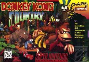Donkey Kong Country - Nintendo Super Nintendo Entertainment System (SNES) (Nintendo - 2) video game collectible [Barcode 000000307703] - Main Image 1