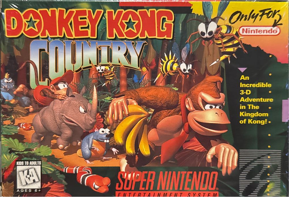 Donkey Kong Country - Nintendo Super Nintendo Entertainment System (SNES) (Nintendo - 2) video game collectible [Barcode 045496830359] - Main Image 5