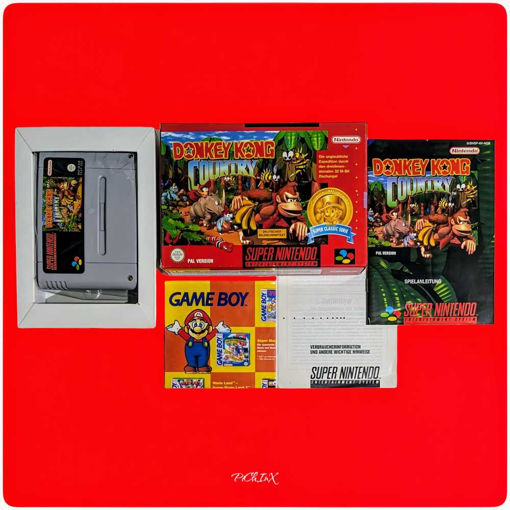 Donkey Kong Country - Nintendo Super Nintendo Entertainment System (SNES) (Nintendo) video game collectible - Main Image 3
