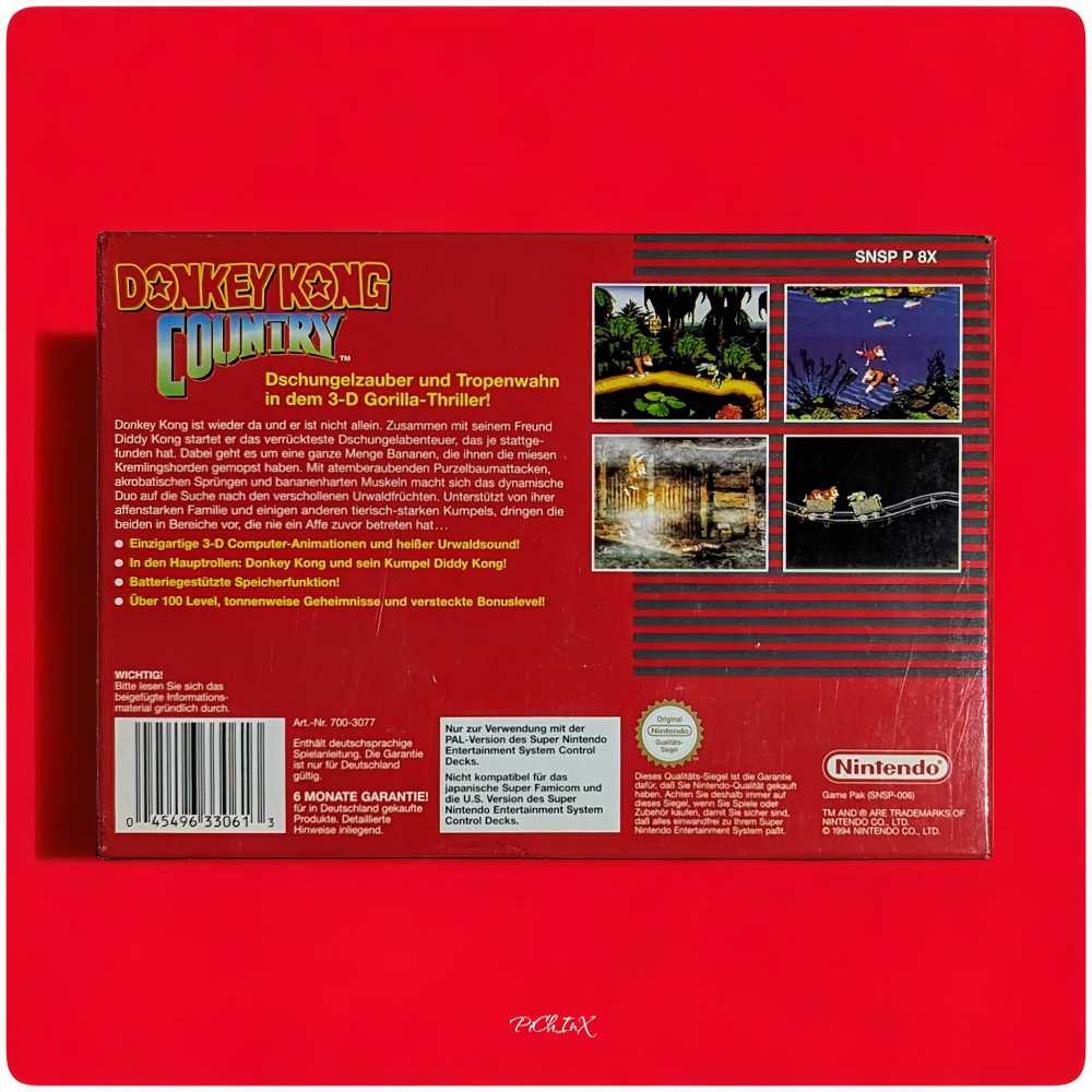 Donkey Kong Country - Nintendo Super Nintendo Entertainment System (SNES) (Nintendo) video game collectible - Main Image 4