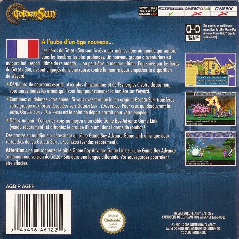 Golden Sun - Nintendo Game Boy Color video game collectible - Main Image 2