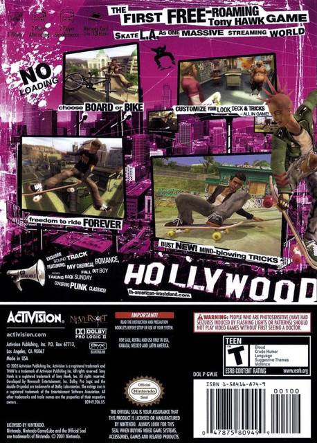 Tony Hawks American Wasteland - Nintendo GameCube (1) video game collectible [Barcode 047875813236] - Main Image 2