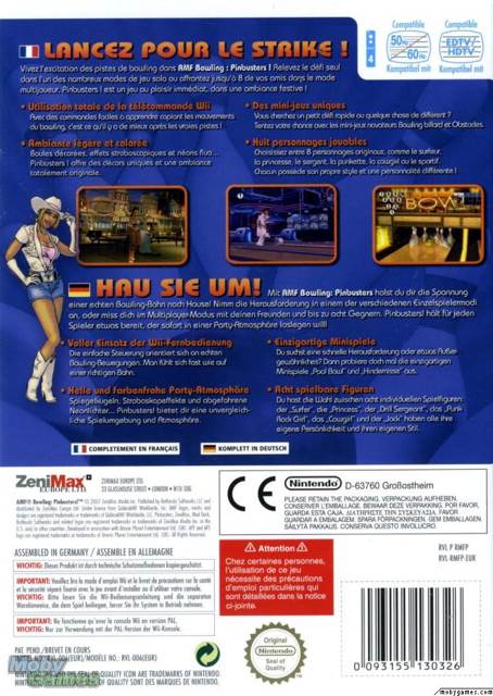 AMF Bowling Pinbusters - Nintendo Wii (4) video game collectible [Barcode 093155127203] - Main Image 2