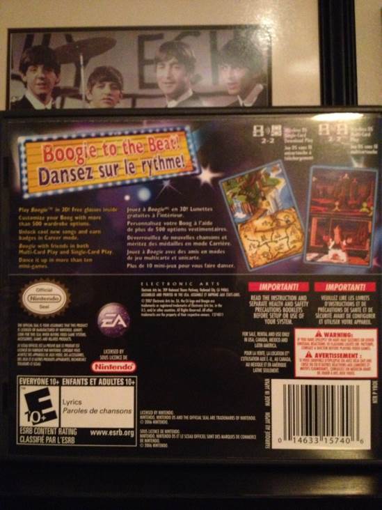 Boogie - Nintendo DS ((EA) Electronic Arts - 1) video game collectible [Barcode 014633157406] - Main Image 2