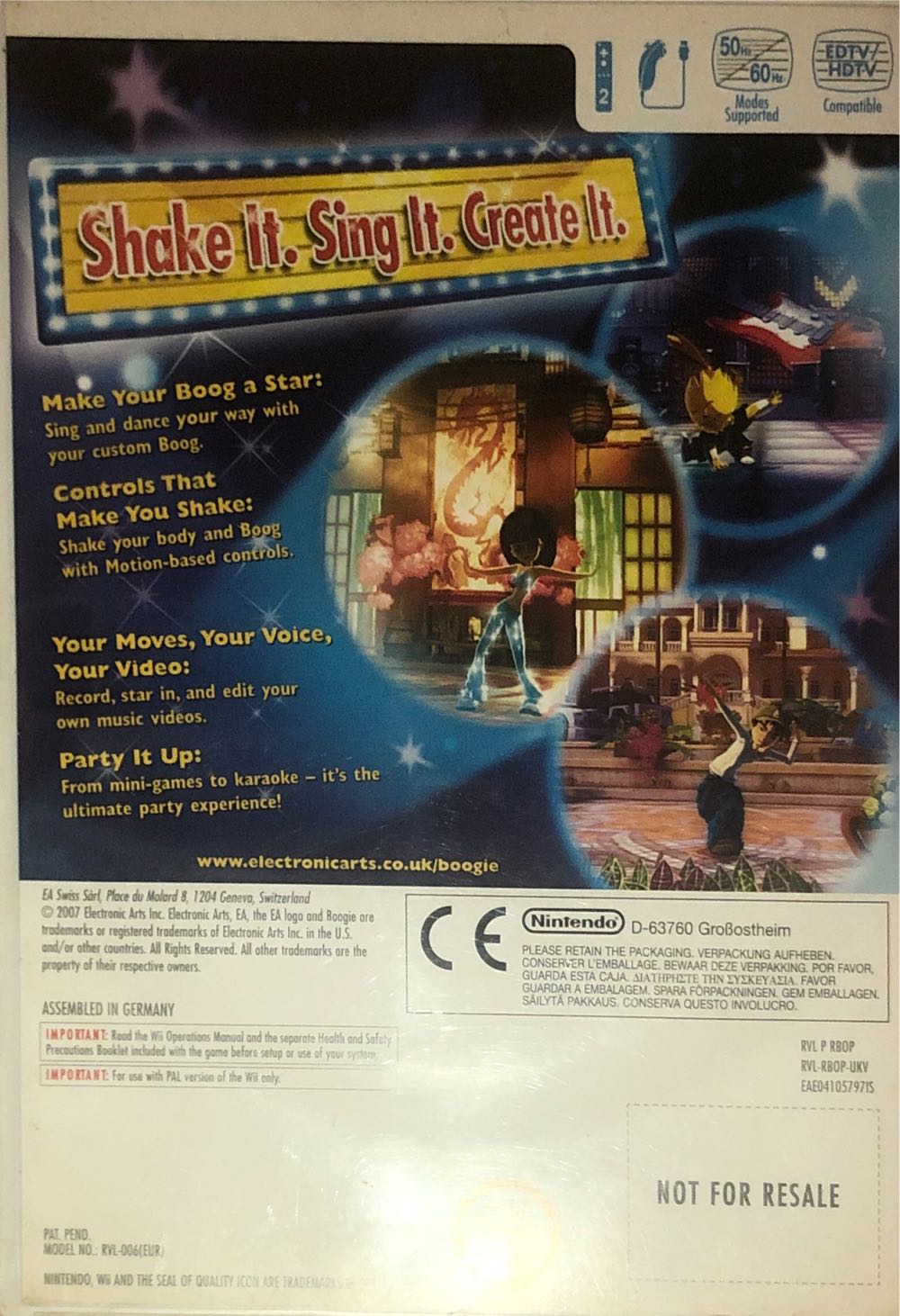 Boogie - Nintendo Wii video game collectible [Barcode 5030931058776] - Main Image 2