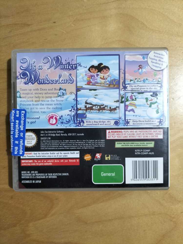 Dora The Explorer: Dora Saves The Snow Princess - Nintendo DS video game collectible [Barcode 5026555043311] - Main Image 2