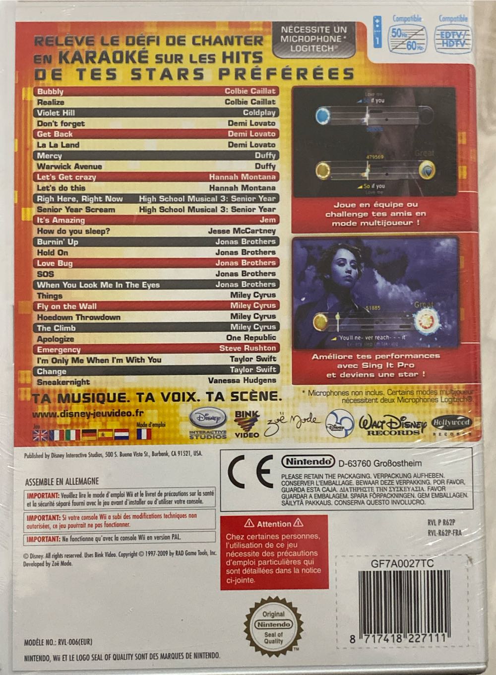 SING IT POP HITS - Nintendo Wii video game collectible [Barcode 8717418227111] - Main Image 2