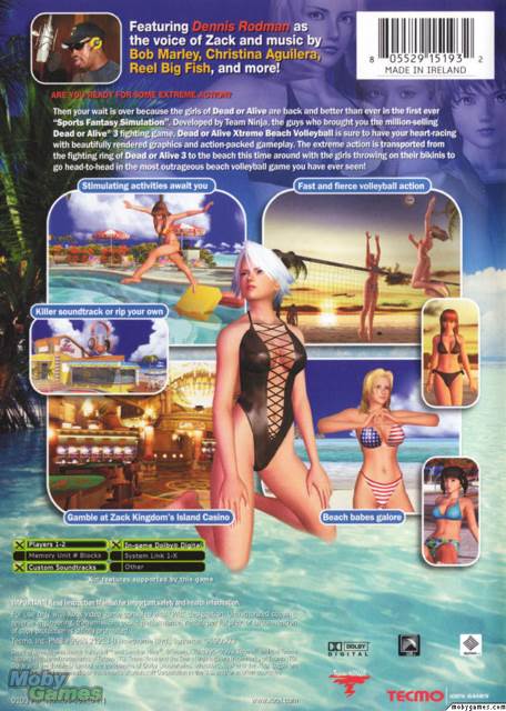 Dead Or Alive: Xtreme Beach Volleyball - Microsoft Xbox (Tecmo - 2) video game collectible [Barcode 805529151932] - Main Image 2