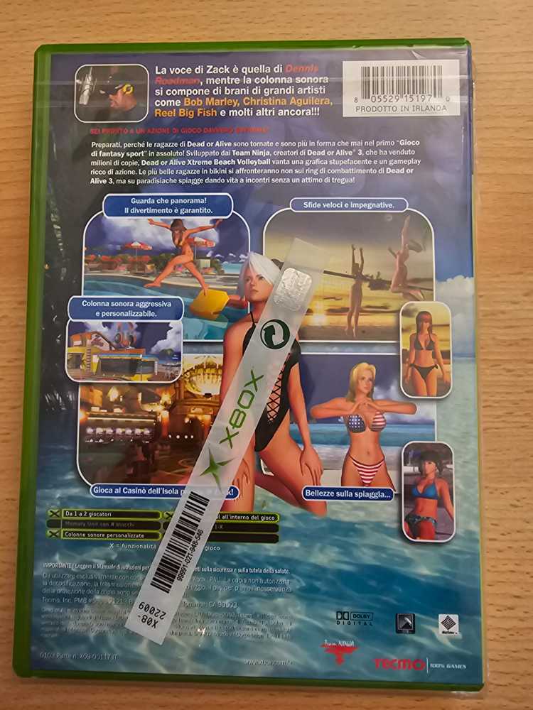 Dead Or Alive Xtreme Beach Volleyball - Microsoft Xbox (Tecmo) video game collectible [Barcode 805529151970] - Main Image 2