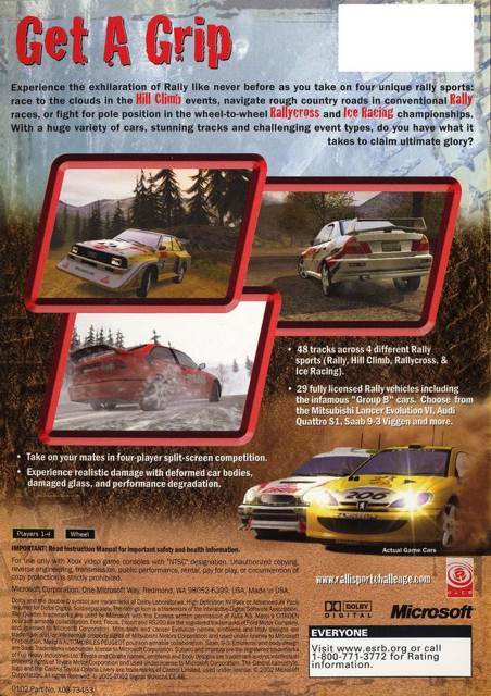 RALLISPORT CHALLENGE - Microsoft Xbox (Microsoft Game Studios) video game collectible [Barcode 3803370009911] - Main Image 2