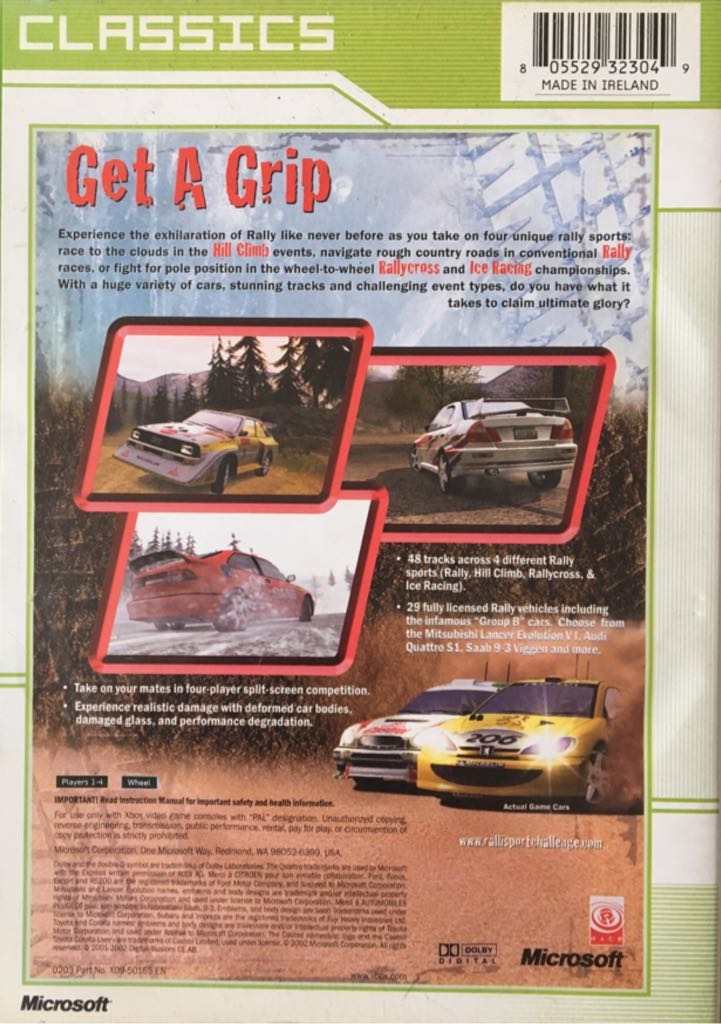 Rallisport Challenge - Microsoft Xbox video game collectible [Barcode 805529323049] - Main Image 2