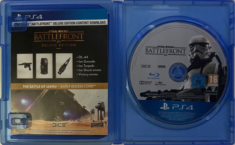 Star Wars: Battlefront - Sony PlayStation 4 (PS4) ((EA) Electronic Arts - 1-2) video game collectible [Barcode 014633369434] - Main Image 3