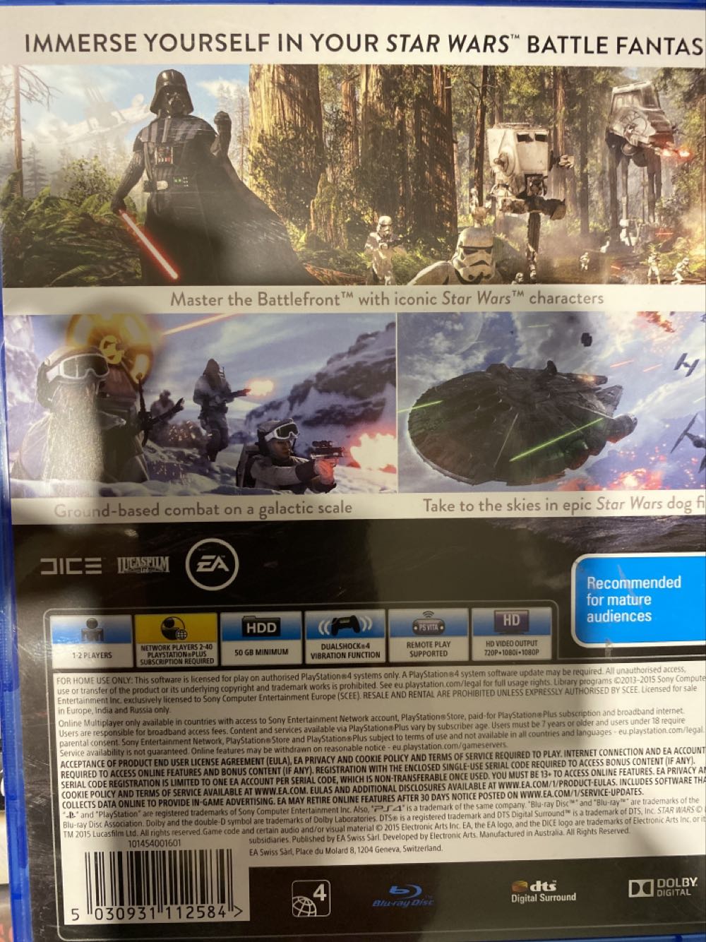 Star Wars Battlefront - Sony PlayStation 4 (PS4) (EA Games - 1) video game collectible [Barcode 5030931112584] - Main Image 2