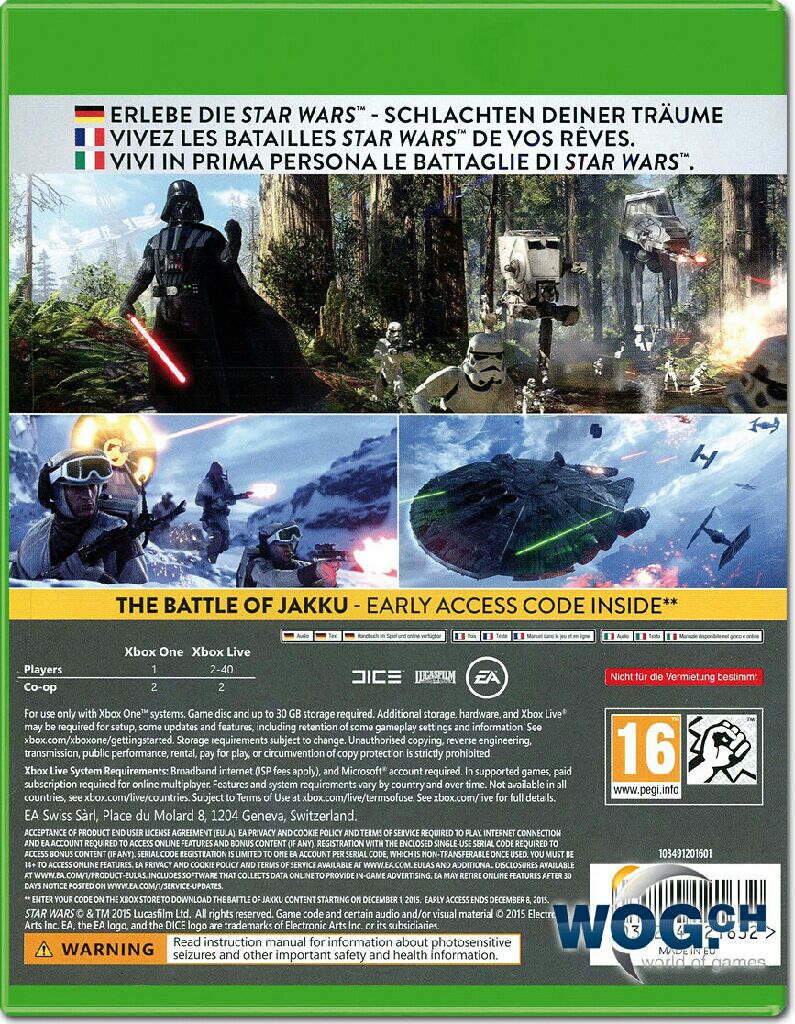 Star Wars Battlefront - Microsoft Xbox One (Microsoft - 2) video game collectible - Main Image 2