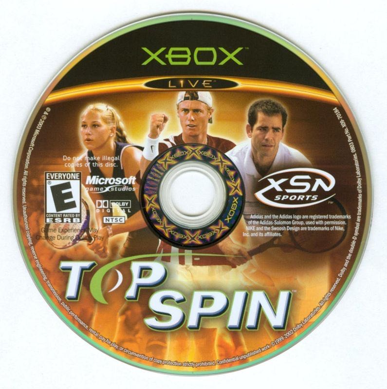 Top Spin - Microsoft Xbox (Microsoft Game Studios - 4) video game collectible [Barcode 665529493407] - Main Image 3
