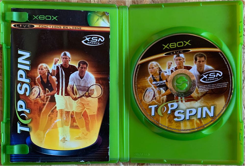 Top Spin - Microsoft Xbox (Microsoft Game Studios - 1-4) video game collectible [Barcode 805529493414] - Main Image 3