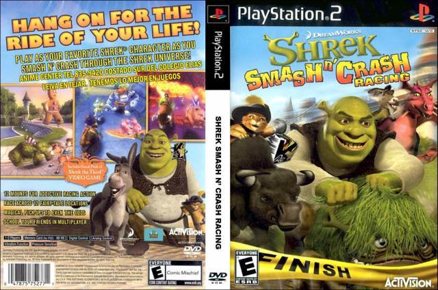 Shrek Smash N Crash - Sony PlayStation 2 (PS2) (Activision - 2) video game collectible [Barcode 047875752771] - Main Image 2