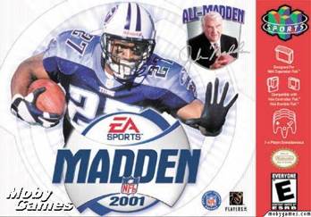 Madden NFL 2001 - Nintendo 64 (N64) (Electronic Arts - 4) video game collectible - Main Image 1