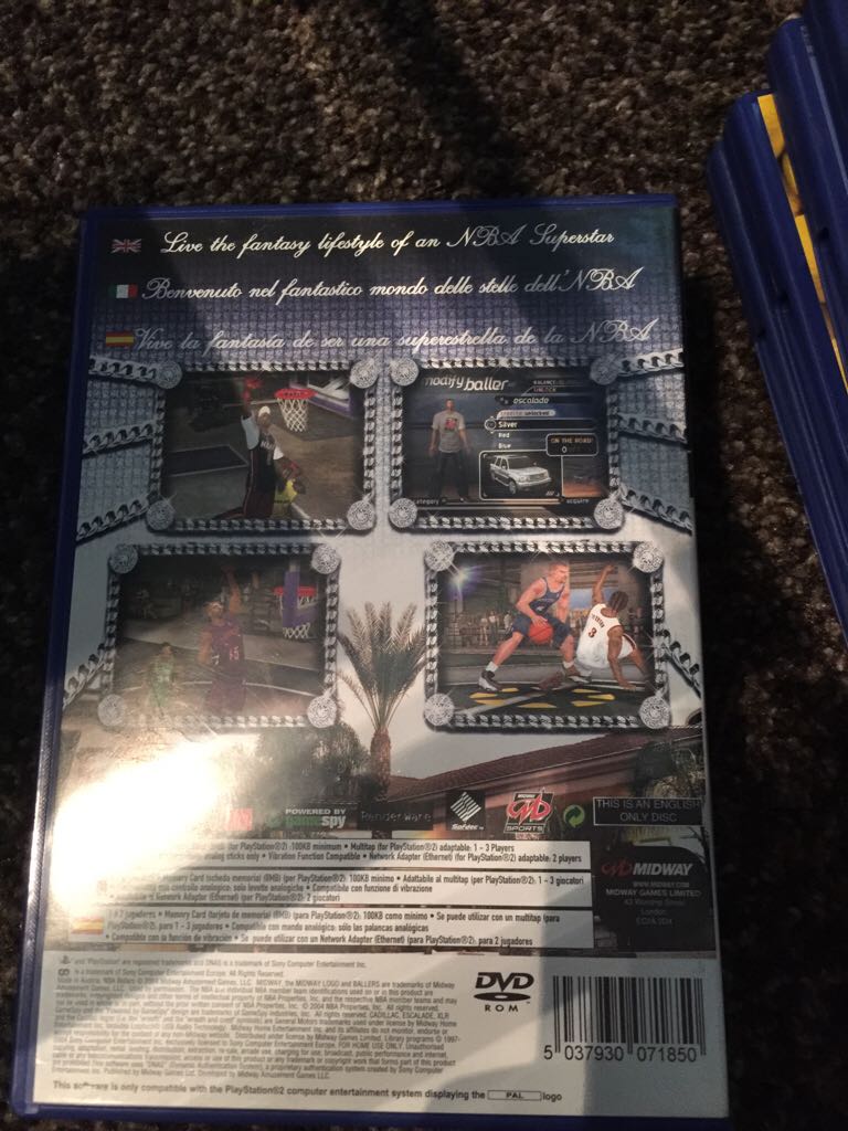 NBA BALLERS - Sony PlayStation 2 (PS2) (Midway Games - 1) video game collectible [Barcode 5037930071850] - Main Image 2