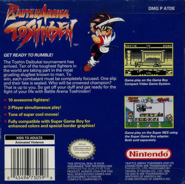 Battle Arena Toshinden - Nintendo Game Boy video game collectible - Main Image 2
