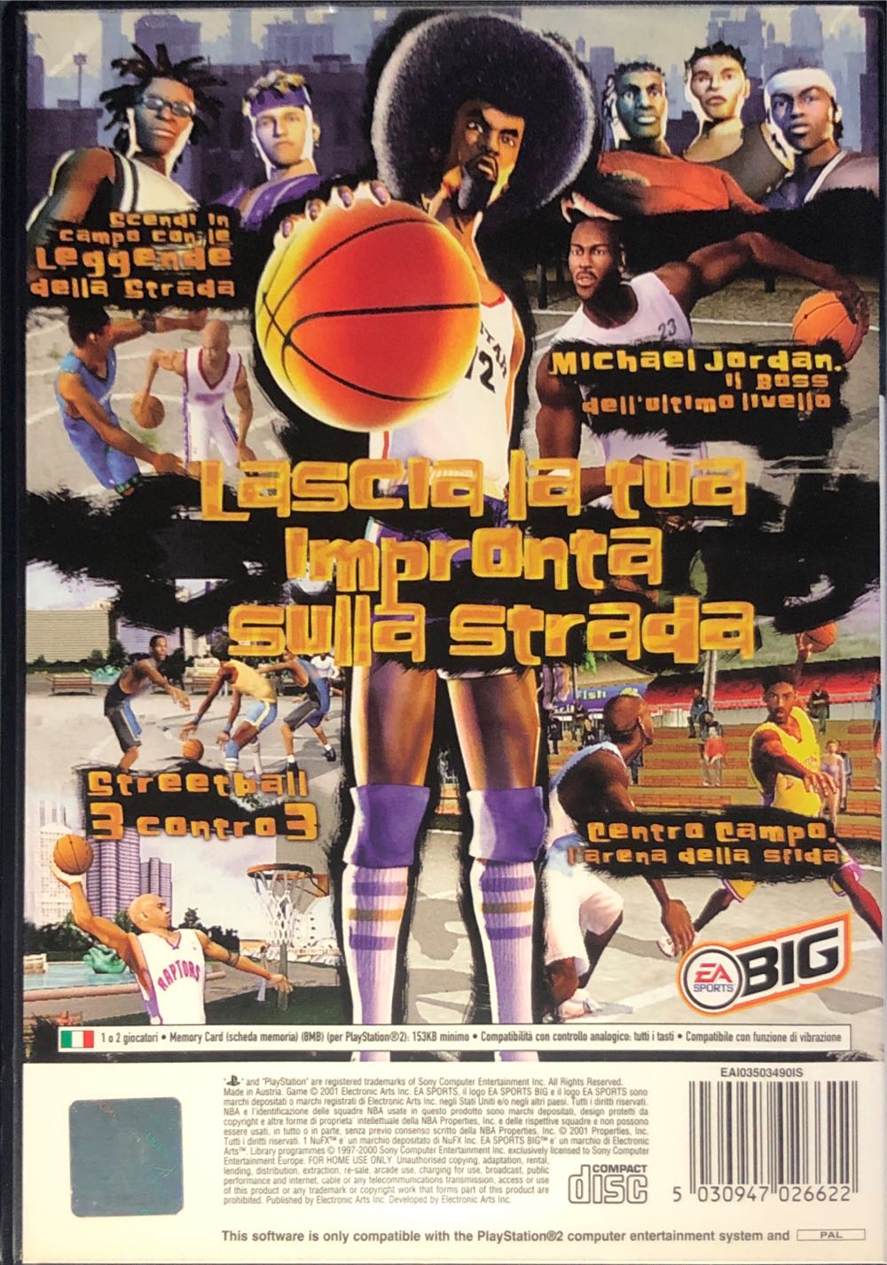 NBA Street - Sony PlayStation 2 (PS2) (Electronic Arts/EA Sports - 1-2) video game collectible [Barcode 5030947026622] - Main Image 2
