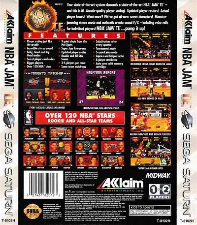 NBA Jam Tournament Edition - Sega Saturn (Acclaim - 2) video game collectible [Barcode 021481820123] - Main Image 4