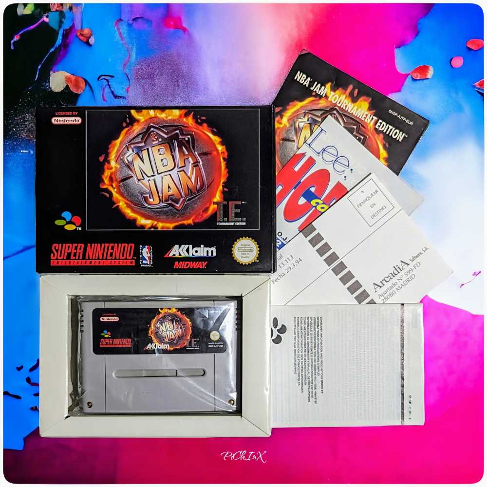 NBA Jam: Tournament Edition - Nintendo Super Nintendo Entertainment System (SNES) (Midway - 2) video game collectible - Main Image 3
