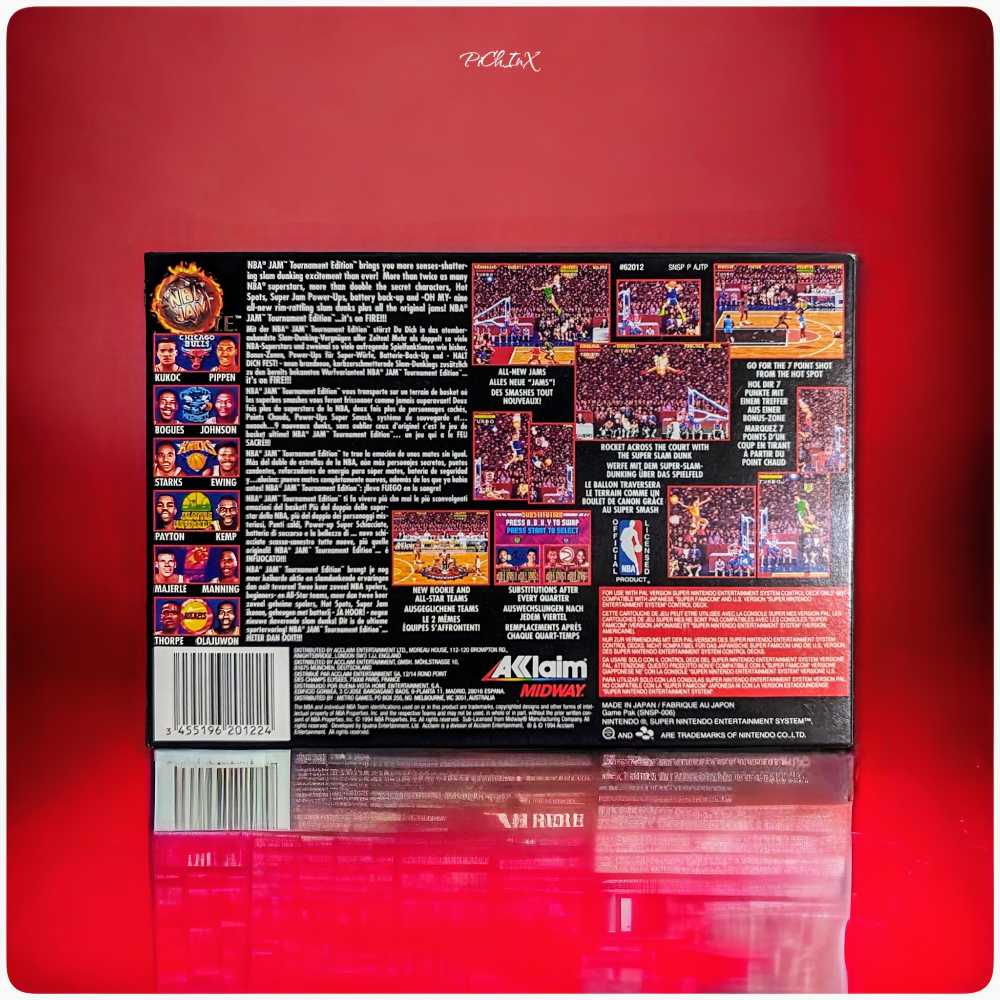 NBA Jam: Tournament Edition - Nintendo Super Nintendo Entertainment System (SNES) (Midway - 2) video game collectible - Main Image 4