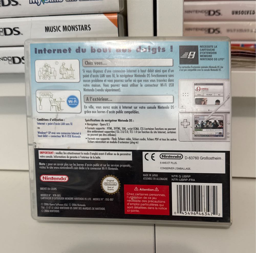 Nintendo DS Browser (sans vip) - Nintendo DS video game collectible [Barcode 045496463472] - Main Image 2