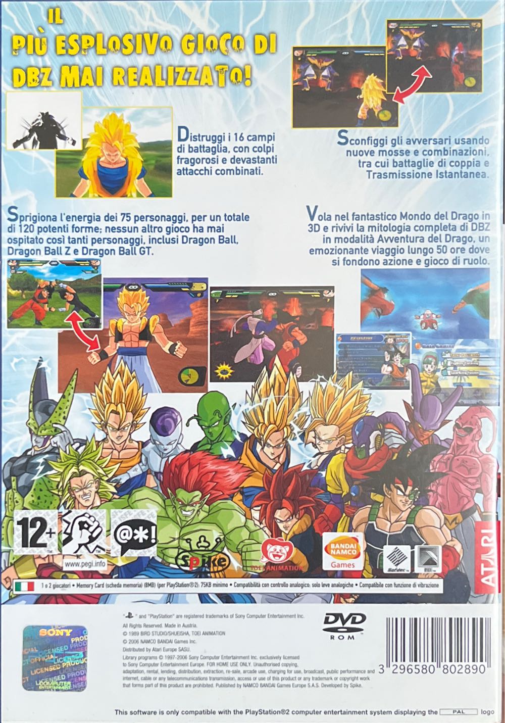 Dragonball Z: Budokai Tenkaichi 2 - Sony PlayStation 2 (PS2) (Bandai Namco) video game collectible [Barcode 3296580802890] - Main Image 2