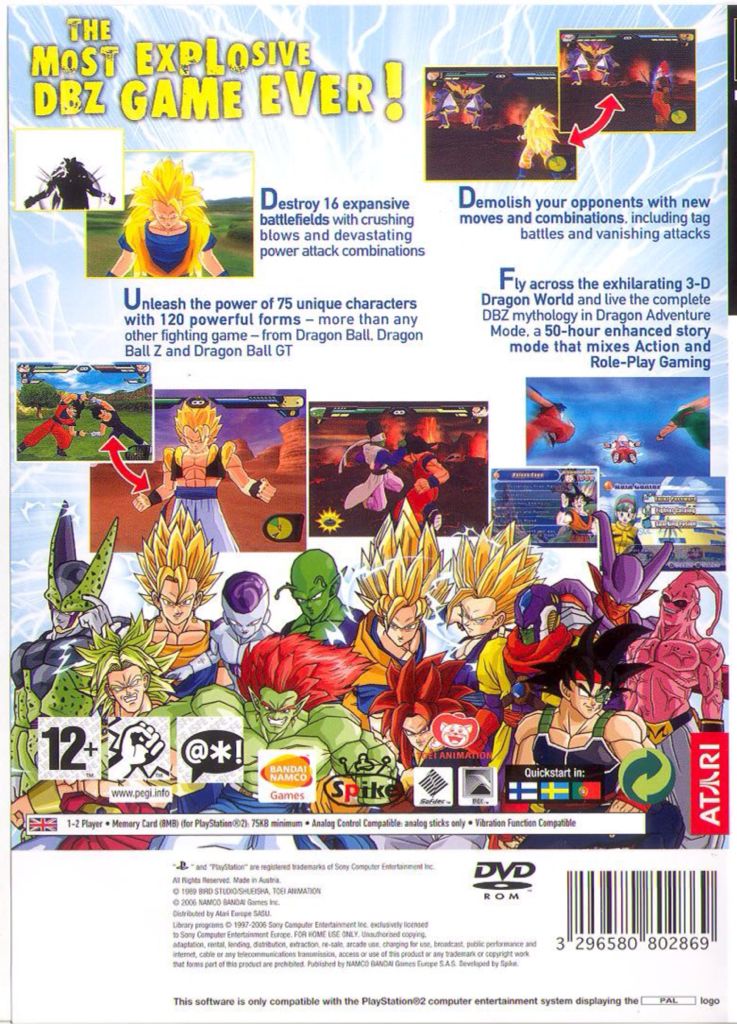 Dragon Ball Z Budokai Tenkaichi 2 Platinum - Sony PlayStation 2 (PS2) (Bandai - 2) video game collectible [Barcode 3296580803460] - Main Image 2