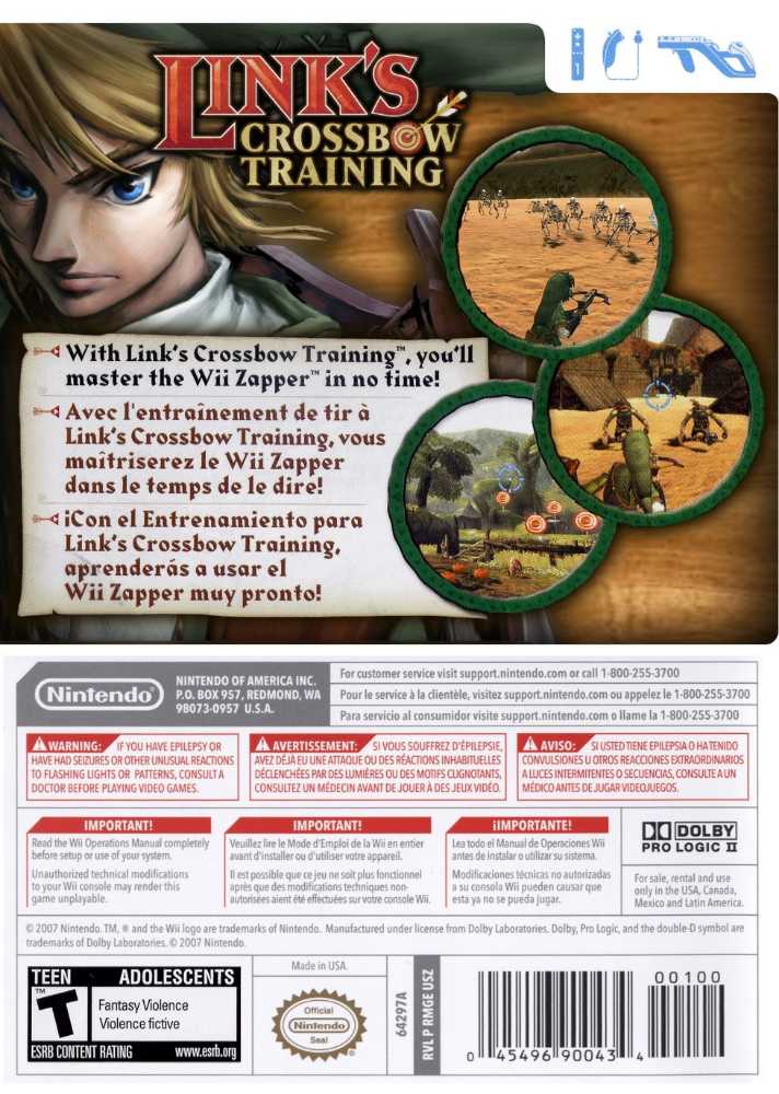 Link’s Crossbow Training - Nintendo Wii (Nintendo - 1) video game collectible [Barcode 045496364632] - Main Image 3