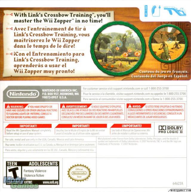 Link’s Crossbow Training - Nintendo Wii (Nintendo - 1-4) video game collectible - Main Image 2