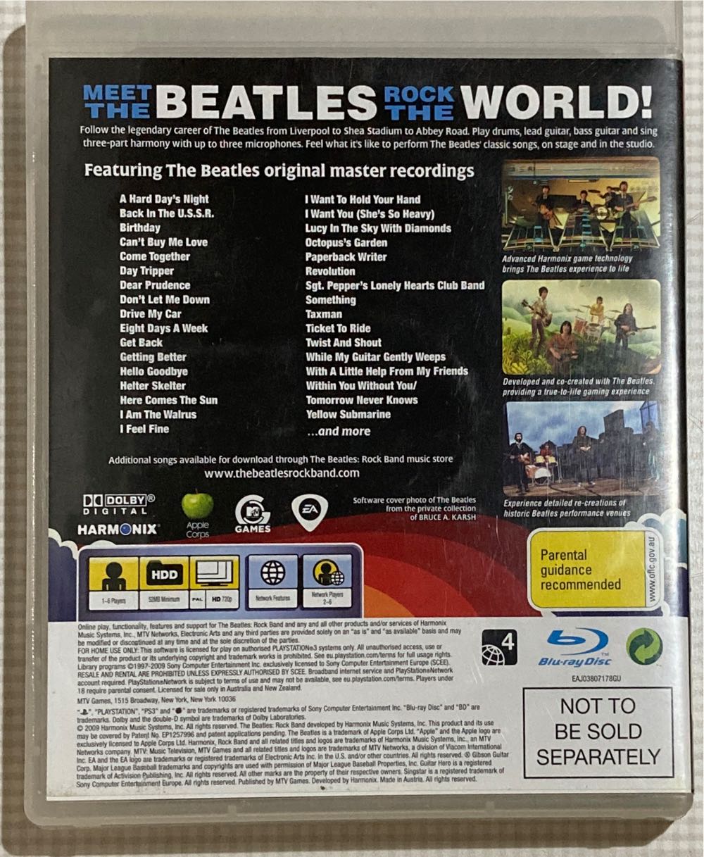 The Beatles Rockband - Sony PlayStation 3 (PS3) (Harmonix) video game collectible - Main Image 2