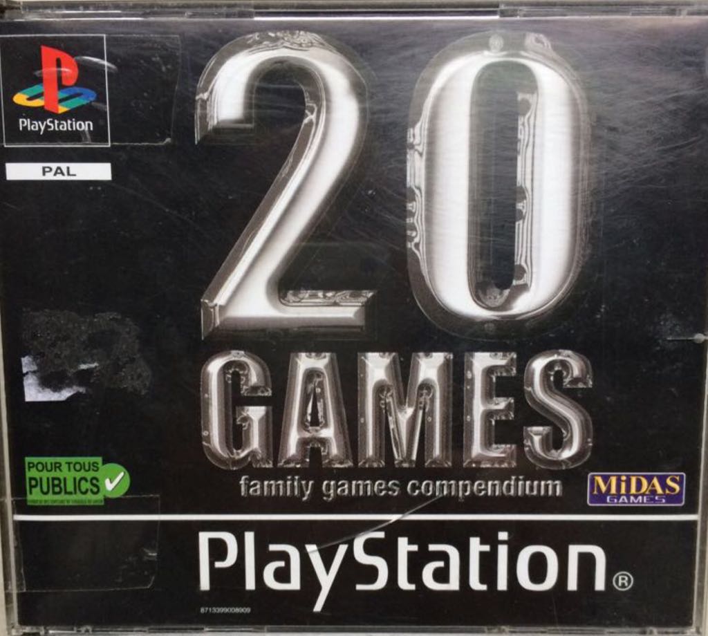 20 Games Family Games Compendium - Sony PlayStation video game collectible [Barcode 8713399008909] - Main Image 1
