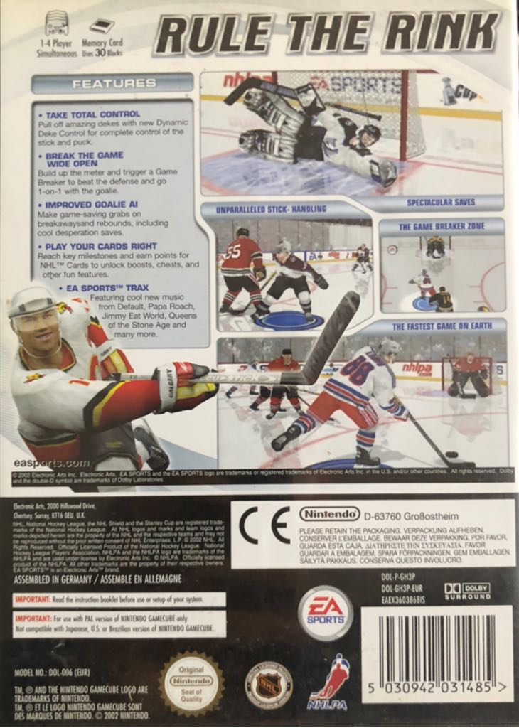 NHL 2003 - Nintendo GameCube (1-4) video game collectible [Barcode 5030942031485] - Main Image 2