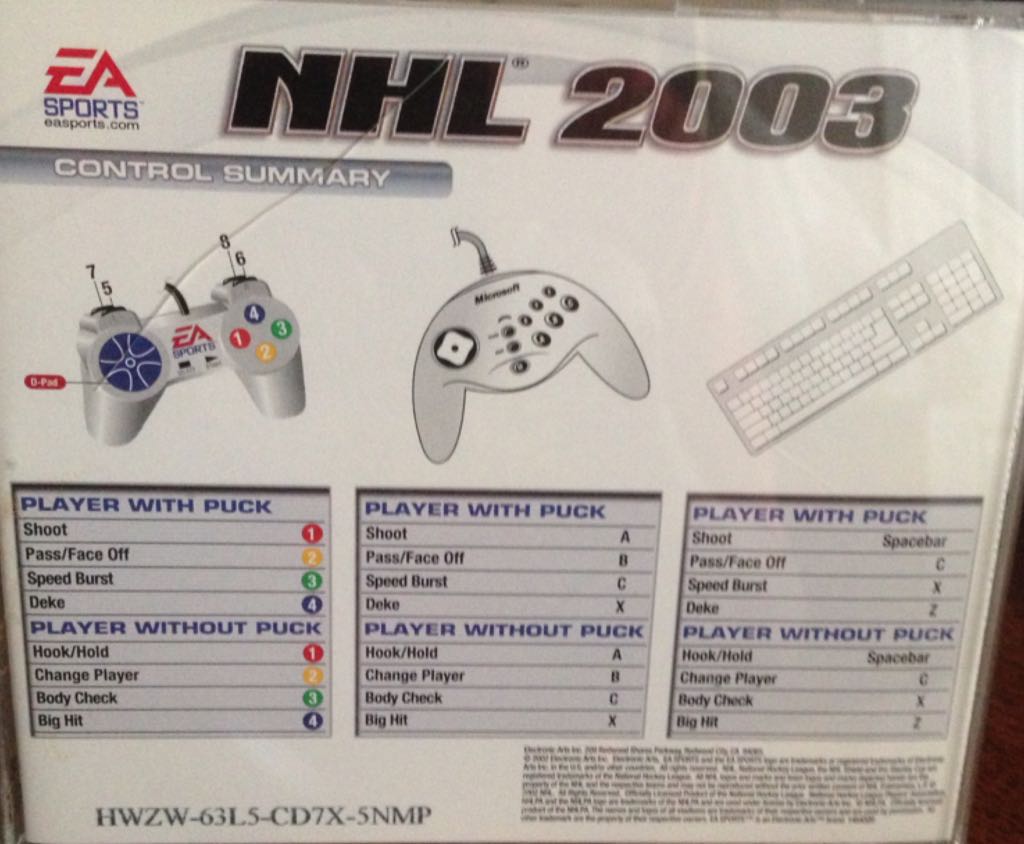 NHL 2003 - PC ((EA) Electronic Arts) video game collectible - Main Image 2