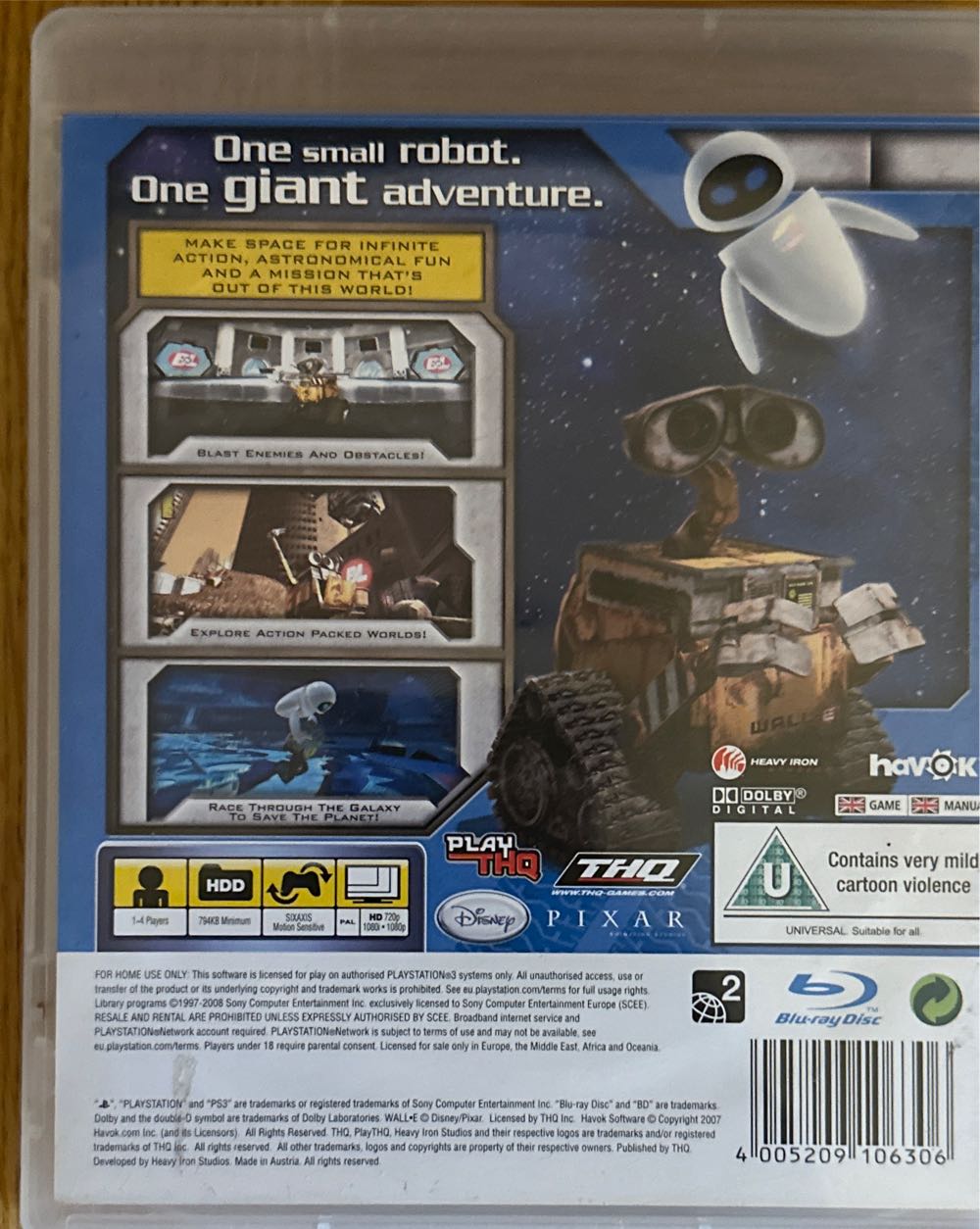 Wall.E - Sony PlayStation 3 (PS3) video game collectible [Barcode 4005209106306] - Main Image 2