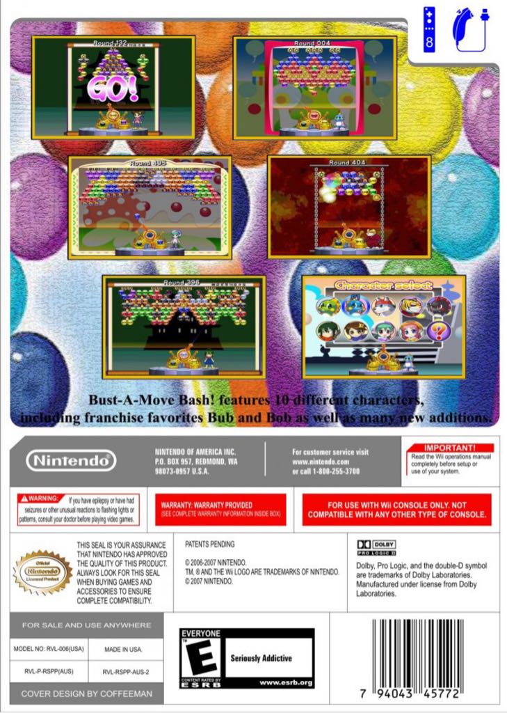 Bust a Move - Nintendo Wii (505 Game Street - 1-8) video game collectible [Barcode 15461995] - Main Image 2