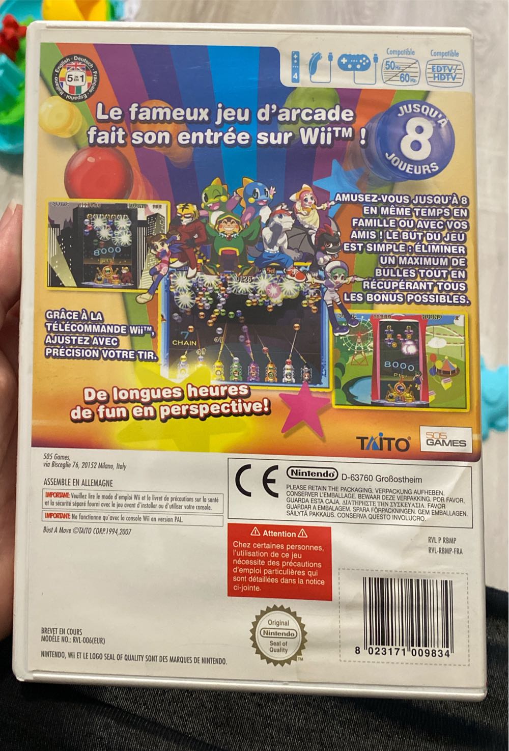 Bust a Move (jaquette Hs) - Nintendo Wii (505 Games - 1-8) video game collectible [Barcode 8023171009834] - Main Image 2