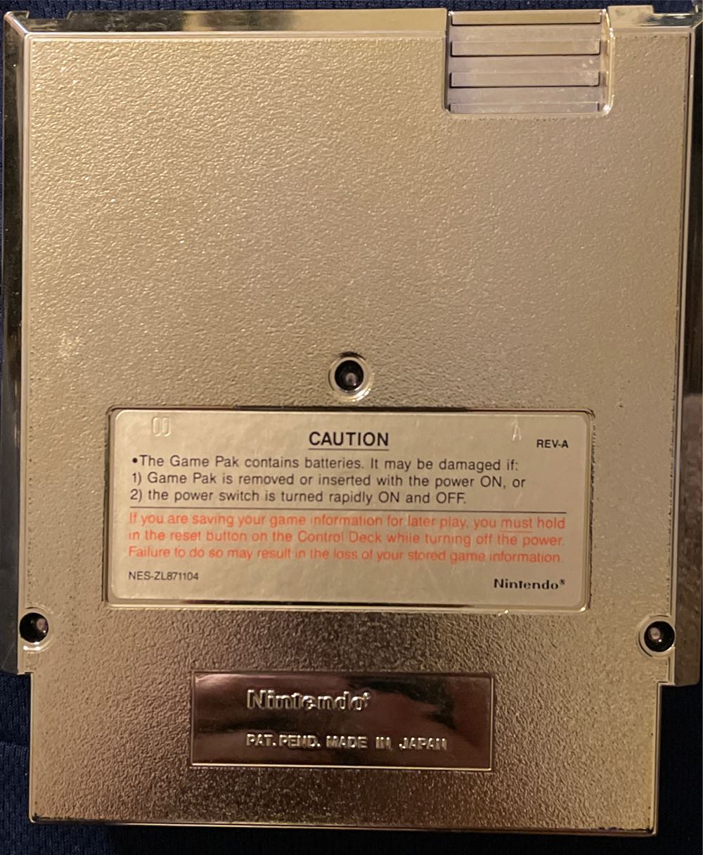 The Legend Of Zelda - Nintendo Entertainment System (NES) (Nintendo Co., Ltd.) video game collectible - Main Image 3